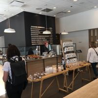 Inside cafe at Seven Grams Caffé - Madison Ave in New York City