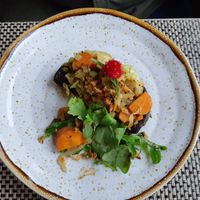 Half Portobello made vegan (no cheese, etc.) 😅 at Puro in Covilha