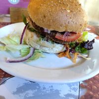 Kimchi burger at Opstand in Nijmegen