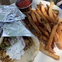 Gyro and fries  at The Witches Brew in West Hempstead