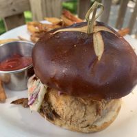 Chick’n sandwich  at The Witches Brew in West Hempstead