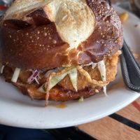 Fried vegan chicken sandwich   at The Witches Brew in West Hempstead