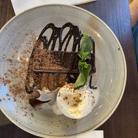 Salted caramel billionaires bar - lovely, but very rich!  at The Langton in Cheltenham