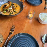 table set (and a little espresso martini) at Pusadee's Garden in Pittsburgh
