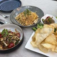 I can’t actually remember what these were but two vegan appetizers (I think one was a mushroom stir fry and the other was a mango salad)  at Pusadee's Garden in Pittsburgh