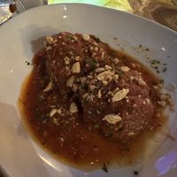 Impossible meatballs   at Cascades Restaurant & Lounge in Estes Park