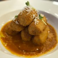 Chestnut croquettes  at CANES Vegan Casual Dining Restaurant & Grocery Store in Bangkok