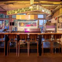 Bar next to the Kitchen at Karma Kebab in Utrecht