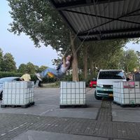 There's swings outside!  at Karma Kebab in Utrecht