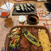 Vegan döner & sushi  at Refresh Vegan Kitchen in Kas