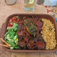 Vegan iskender at Refresh Vegan Kitchen in Kas