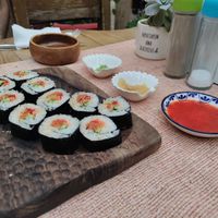 Yummy sushi at Refresh Vegan Kitchen in Kas