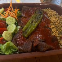 Vegan Iskender at Refresh Vegan Kitchen in Kas