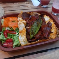 Seitan doner dinner at Refresh Vegan Kitchen in Kas