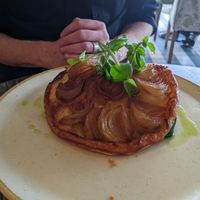 Onion tarte tatin at Orangery Restaurant in Clowne