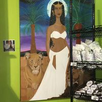 Interior painting   at Tassili's Raw Reality in Atlanta