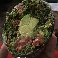 OG Kale wrap on seaweed   at Tassili's Raw Reality in Atlanta