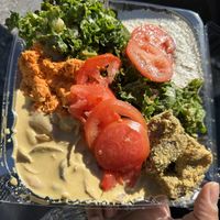 5 item plate   at Tassili's Raw Reality in Atlanta