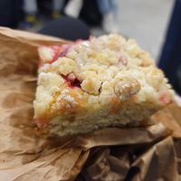 Crumble cake at Crush in Krakow