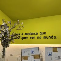 Be the change you want to see in the world  at Esperança.Eco in Rio De Janeiro