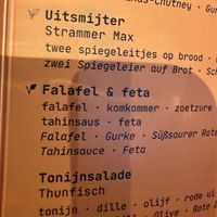 menu  at Bikmik in Venlo