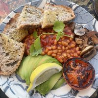 Vegan english breakfast   at Oliver's Village Cafe  in North West London