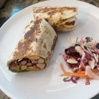 Vegan Mexican tortilla wrap   at Oliver's Village Cafe  in North West London