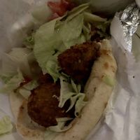 Falafel wrap  at Olympia Cafe in Savannah