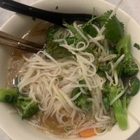 Half eaten tofu veg pho  at ME Viet Kitchen in Gastonia