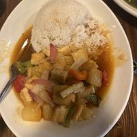 Sweet and sour tofu  at Cafe De Pho Thai in Estes Park