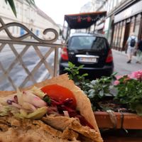 nice outdoor seating at Dönermeister in Vienna