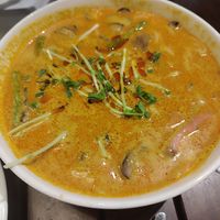 Signature laksa angel hair with wild mushrooms at Roots in Johor Bahru