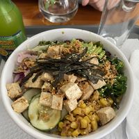 My vegan poke bowl  at Azorean Poke in Sao Miguel