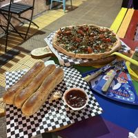 Killer pizzaa  at PIZZABELLA in Santiago