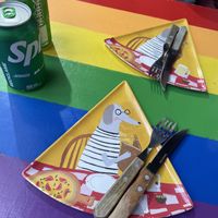 Cute!  at PIZZABELLA in Santiago