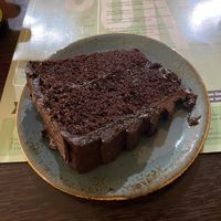 Vegan chocolate fudge cake   at Cuku in Glasgow