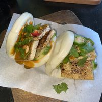 Tofu satay bao buns   at The Viet Kitchen in Bristol