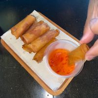 Mini vegetable spring rolls  at The Viet Kitchen in Bristol