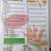 Menu at The Krass Corner in Tenerife