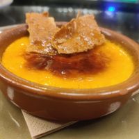 Creme brulee at Velada in Barcelona