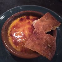 Crême brûlée at Velada in Barcelona