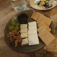 Cheese platter at Velada in Barcelona