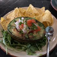 Oven baked avocado  at Velada in Barcelona