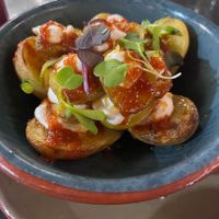 Potato thingys were soo deliciouss  at Velada in Barcelona