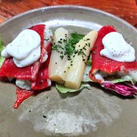 Peppers stuffed with cream cheese at Velada in Barcelona