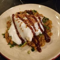 Samosa chaat at Velada in Barcelona