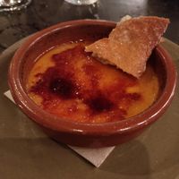 Crème brulée at Velada in Barcelona