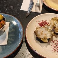 Spicy olives and artichokes at Velada in Barcelona