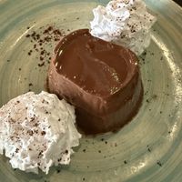 Chocolate flan  at Velada in Barcelona