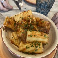 Rigatoni con berenjena  at Velada in Barcelona
